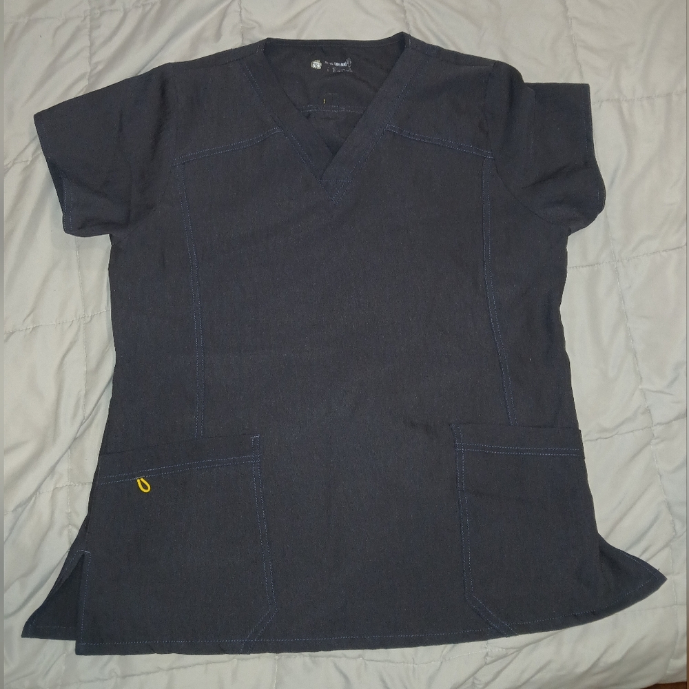 Scrub Top Gray, Size L